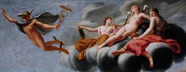 Eustache Le Sueur Cupid Ordering Mercury to Announce his Power to the Universe China oil painting art